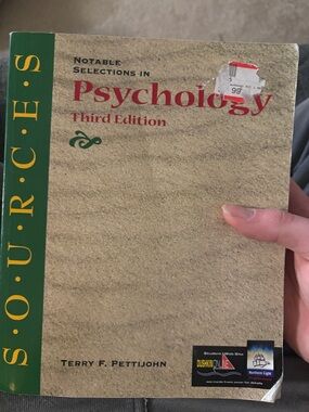 Notable Selections in Psychology Third Edition - Beige & Green Cover